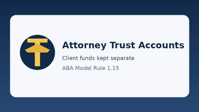 Illustration representing attorney client trust accounts and safekeeping of funds