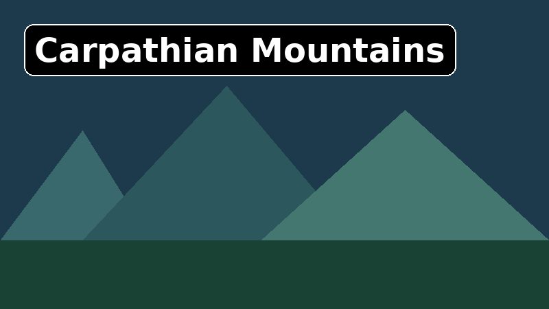 Illustration of the Carpathian Mountains