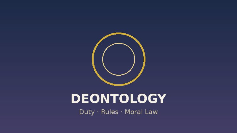Abstract illustration representing deontological ethics and moral duty