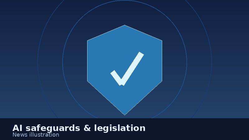 Illustration representing AI safeguards and legislation