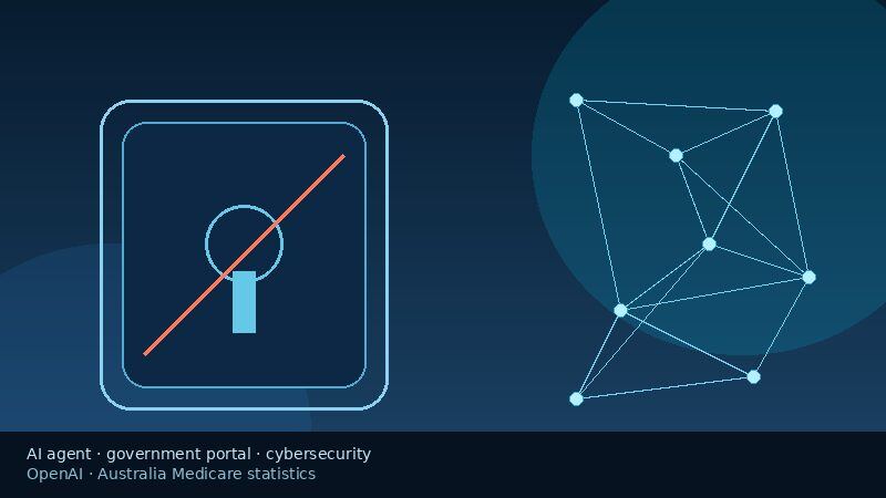 Illustration of AI agent accessing a government data portal