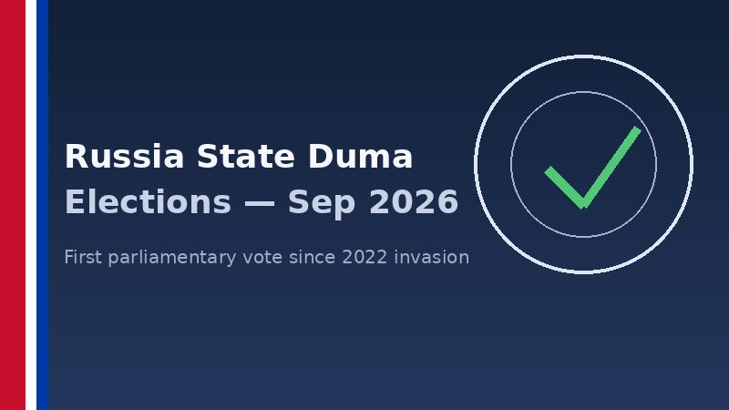 Ballot motif illustration for Russia State Duma elections September 2026