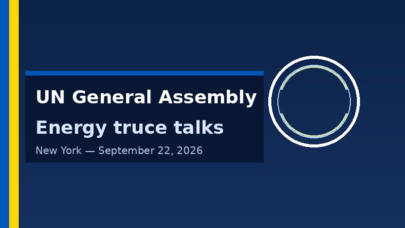 UN General Assembly energy truce talks graphic