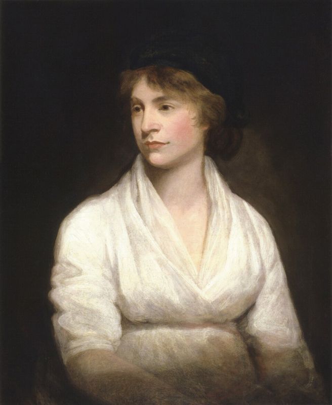 Portrait of the philosopher Mary Wollstonecraft by John Opie, about 1797