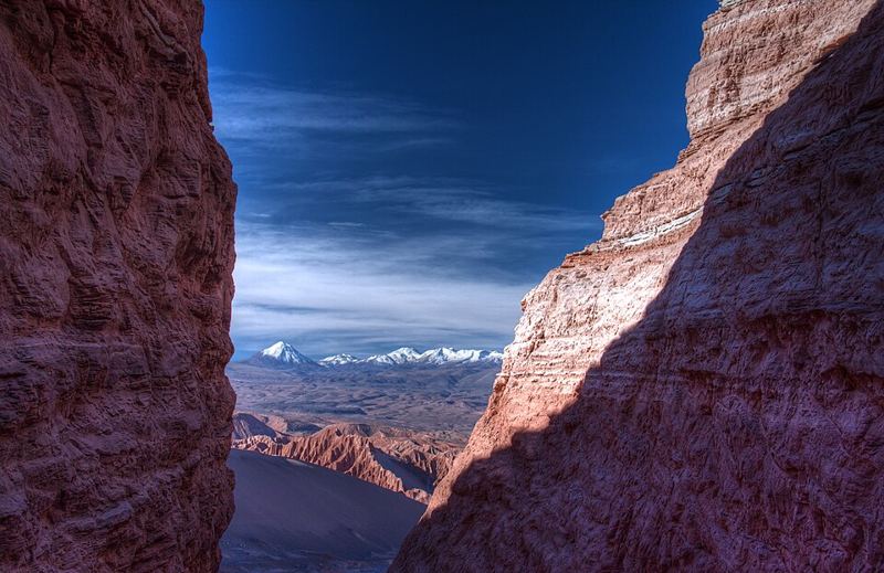 Barren landscape of the Atacama Desert in Chile