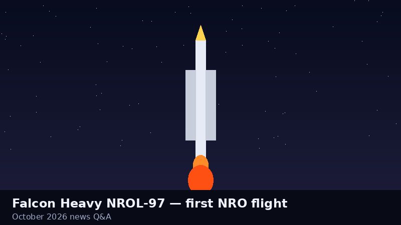 Did Falcon Heavy fly its first National Reconnaissance Office mission with NROL-97 in October 2026?