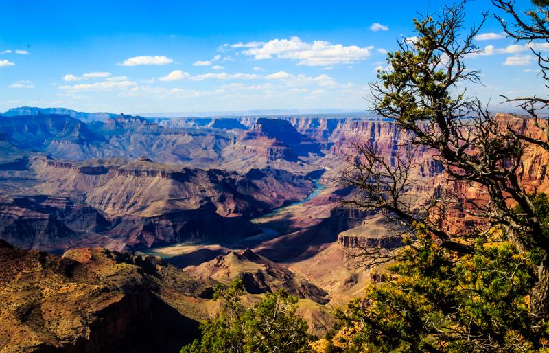 The Colorado River inside the Grand Canyon