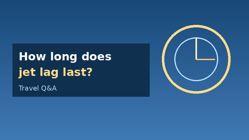 Illustration for how long jet lag lasts