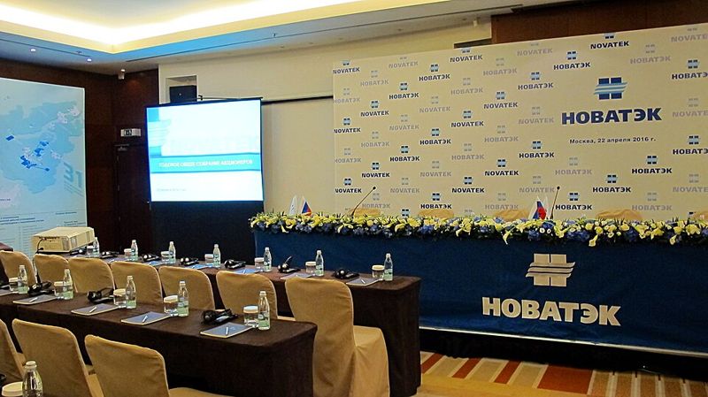 Shareholders seated at an annual general meeting