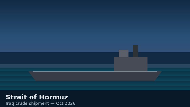 Did Iraq's state Oil Tanker Company move 2 million barrels of crude through the Strait of Hormuz in October 2026?