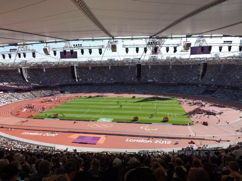 The London 2012 Olympic Stadium in Stratford, east London