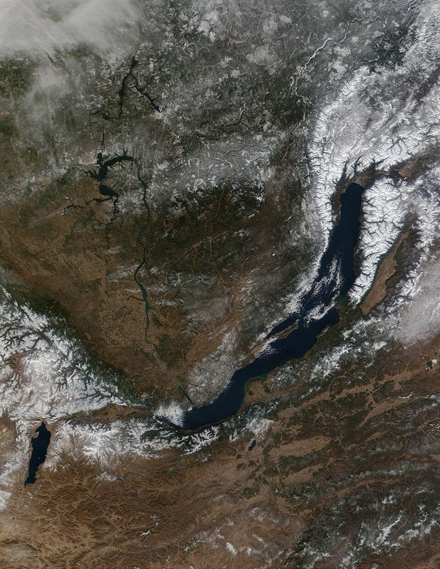 NASA satellite view of Lake Baikal
