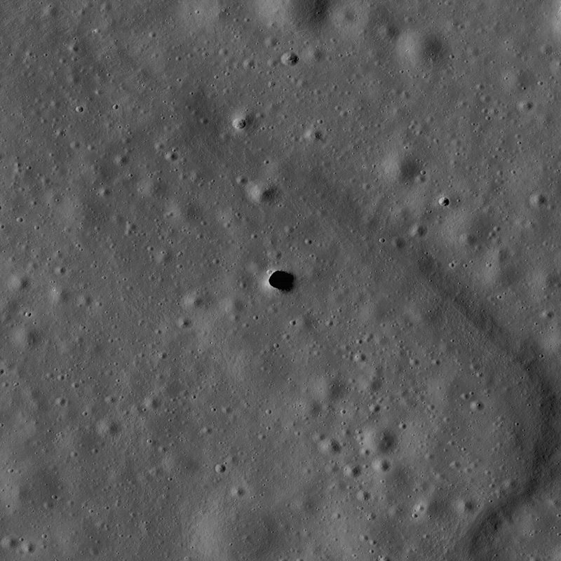 Marius Hills Pit on the Moon, a possible lava-tube skylight