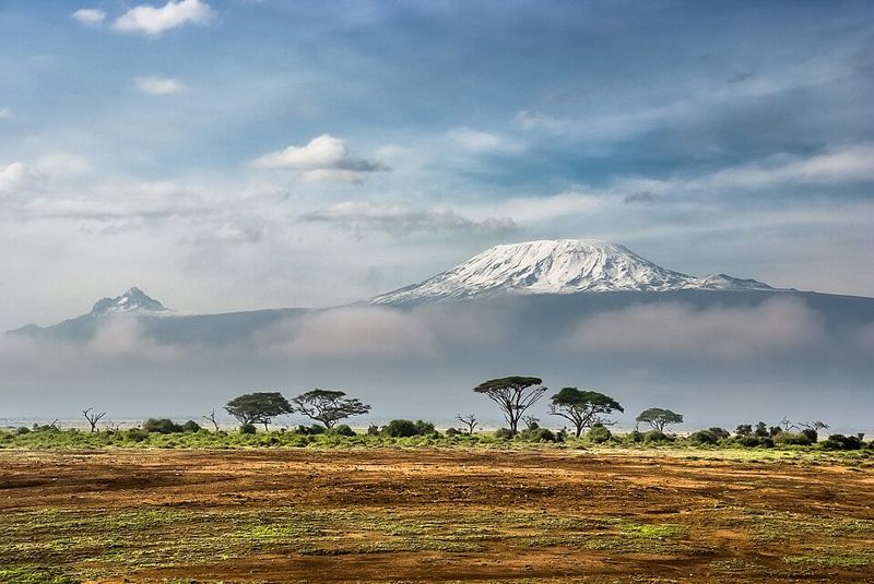 Mount Kilimanjaro seen from Amboseli National Park, Kenya
