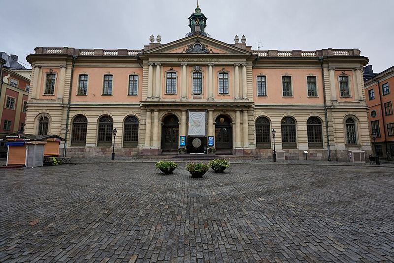 The Stock Exchange Building (Börshuset) on Stortorget in Stockholm, home of the Swedish Academy