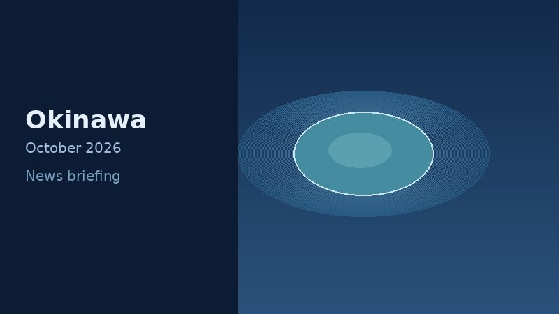 Abstract graphic representing Okinawa, Japan