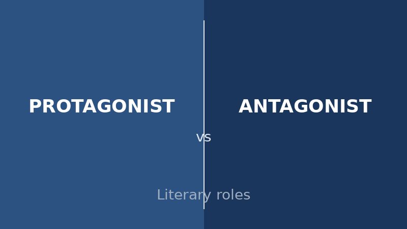 Protagonist versus antagonist literary roles