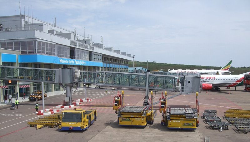 Entebbe International Airport terminal in Uganda
