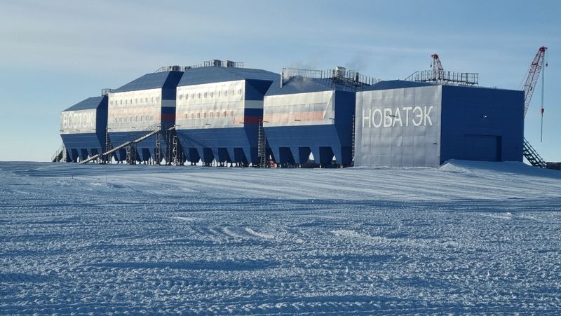 Vostok Station research base in Antarctica