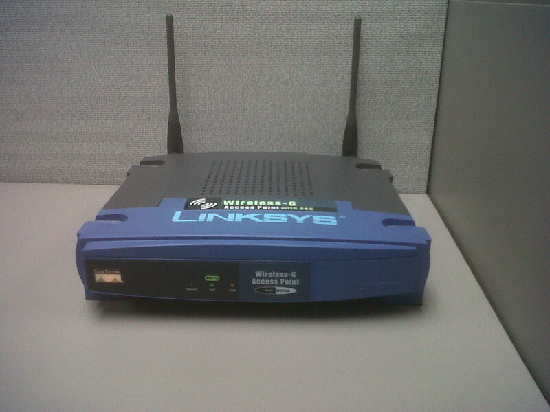 Wireless access point mounted on a ceiling