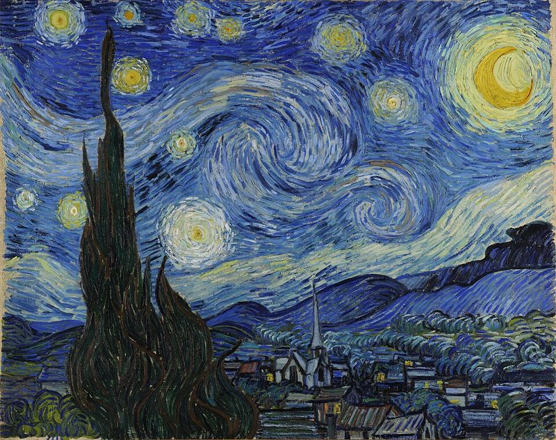 Vincent van Gogh's painting The Starry Night (1889)